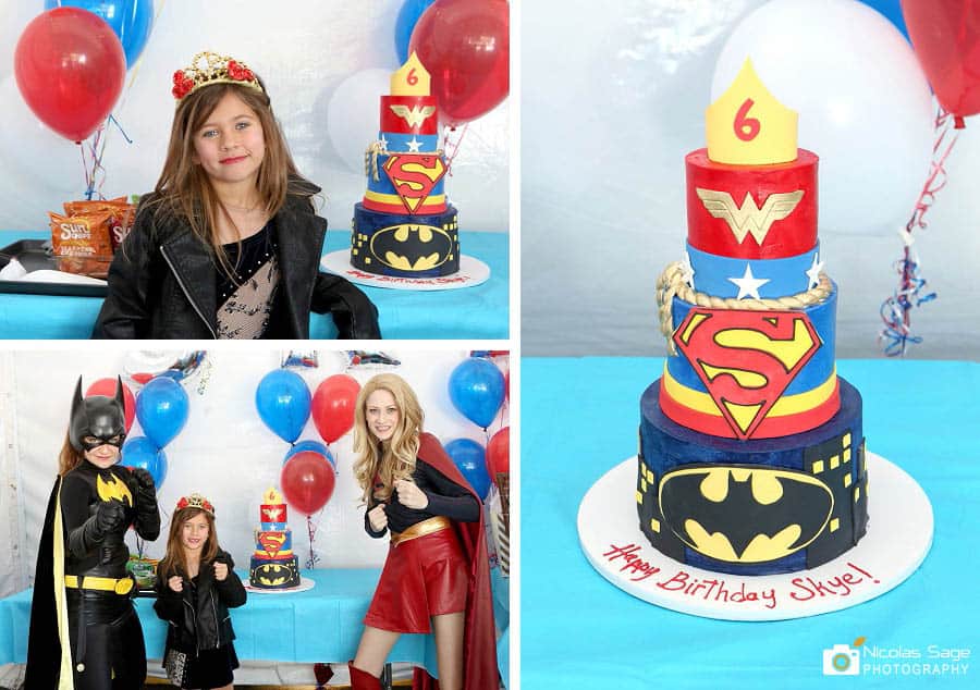kids superhero birthday party Los Angeles